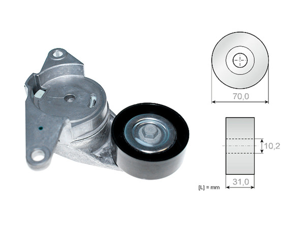 Imagen de Tensor De La Correa Chevrolet Captiva 13-14