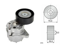 Imagen de Tensor De La Correa Mercedes Benz Sprinter 313Cdi 413 Cdi Doble Rueda Trasera/Sprinter 313Cdi 413 Cdi Rueda Sencilla Trasera 04-09