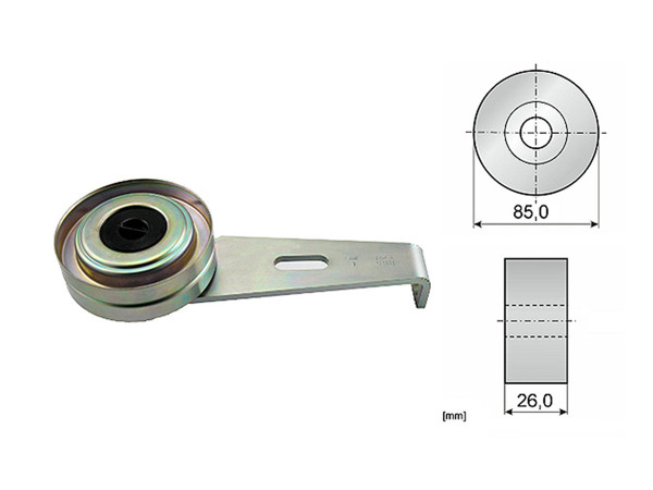 Imagen de Tensor De La Correa Citroen Xsara Break/Xsara/Zx/Jumpy/Jumper/Berlingo  Fiat Ducato  Peug Boxer/405/306/Partner 88-25