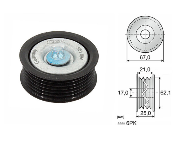 Imagen de Tensor Guia Correa Mercedes Benz E 250 Cgi (W212)/C 200 Cgi (W204)/E 200 Cgi (W212)/C 250 Cgi (W204) 10-14