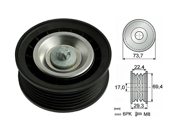 Imagen de Tensor Guia Correa Ford Focus 14-25