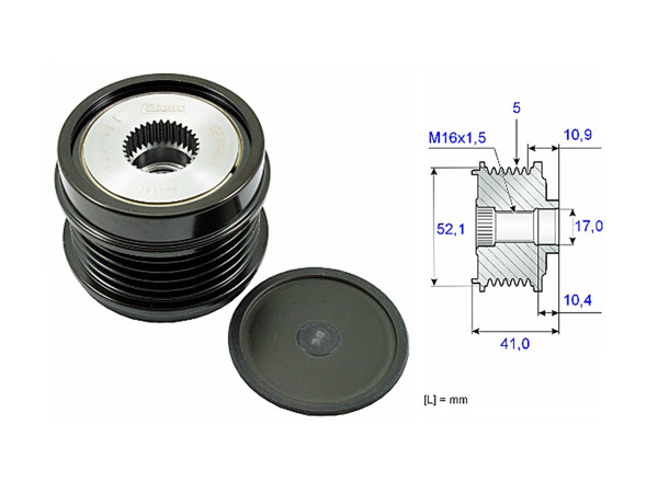 Imagen de Polea Alternador Marcha Libre