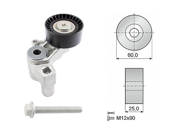 Imagen de Tensor Guia Correa Citroen Xantia/Xsara/Xsara Break/Zx/Jumpy/Berlingo  Peug 206/406/306/605/Expert/Partner 89-25