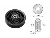Imagen de Tensor Guia Correa Chevrolet Astra  Mercedes Benz Sprinter 313Cdi 413 Cdi Doble Rueda Trasera/Glc 350 E-4Matic (X253 C253)/Sprinter 313Cdi 413 Cdi Rueda Sencilla Trasera 99-25