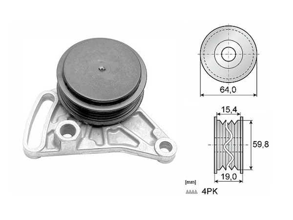 Imagen de Tensor Guia Correa Audi A4, Volks Passat 94-05