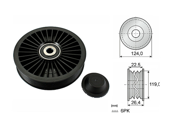 Imagen de Tensor Guia Correa Volvo S40/S.70/S60/S.80/V.70/S70 - V70 96-25