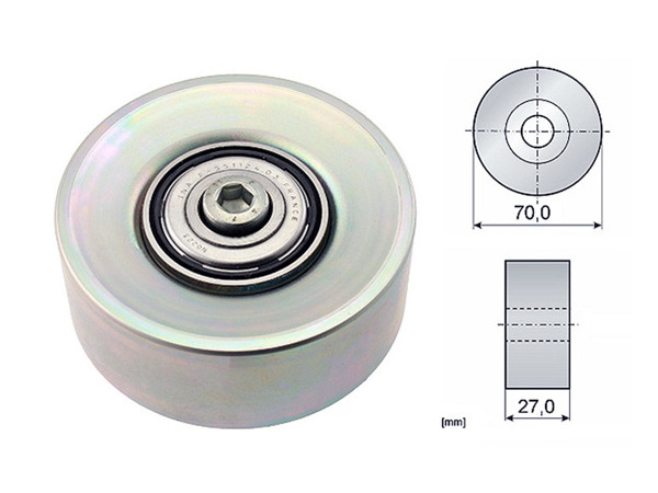Imagen de Tensor Guia Correa BMW 530D (E60)/X3 Diesel (E83)/320D (E46)/330D (E90)/330Xd (E46) 03-11