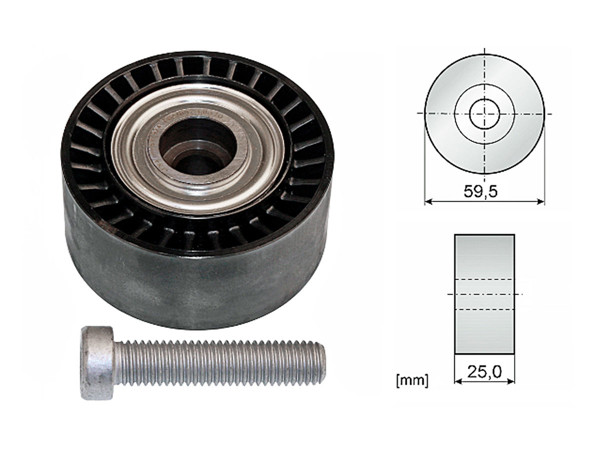 Imagen de Tensor Guia De La Correa Citroen Berlingo/Xsara  Peug 306/Partner/Expert/206 98-25