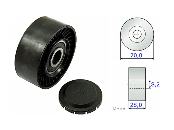 Imagen de Tensor Guia Correa Audi A4, Volks Amarok 4X2 - 4X4 05-25