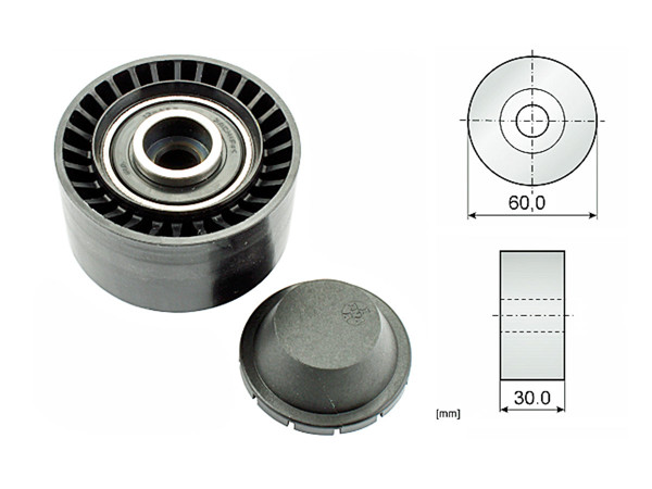 Imagen de Tensor Guia Correa Citroen C3/C4/Berlingo  Ford Fiesta/Ecosport  Opel Combo  Peug 206/307/Partner 01-25