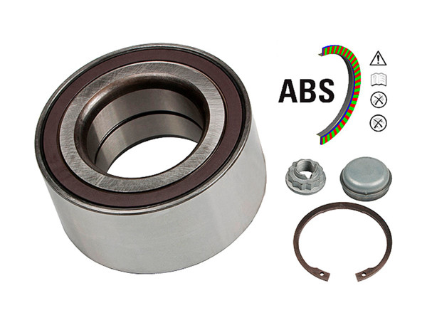 Imagen de Rueda Del  Rod Doble HileraMercedes Benz A 160 (W169)/A 150 (W169)/B 180 (W245)/B 200 (W245) 03-13 int.Ø45x ext.Ø84x39