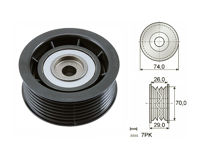 Imagen de Tensor Guia Correa Mitsubishi L200/Montero 10-25