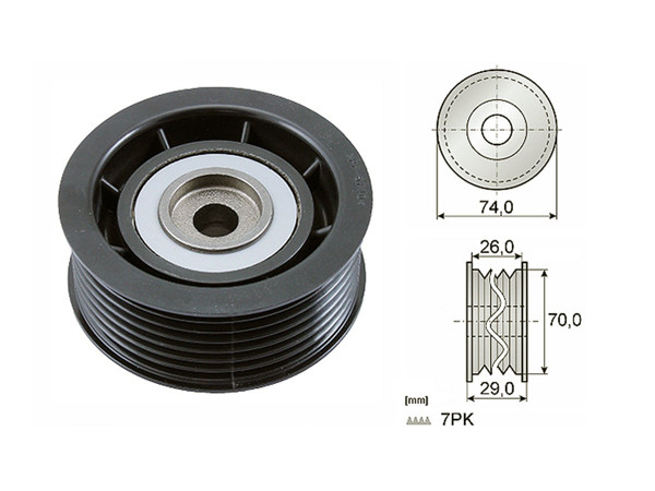 Imagen de Tensor Guia Correa Mitsubishi L200/Montero 10-25