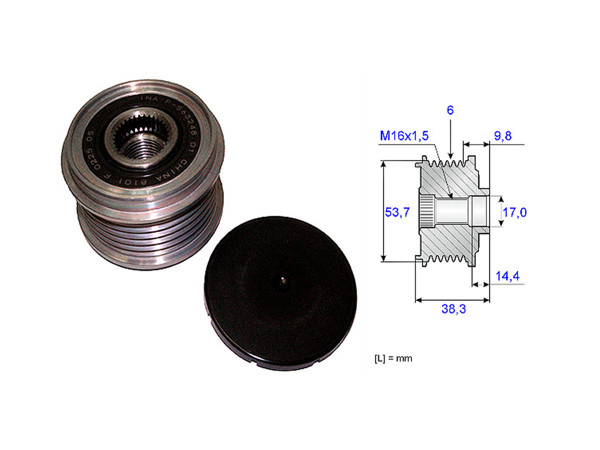 Imagen de Polea Alternador Marcha Libre BMW 120 D (E81)/320 Td (E90) 04-10