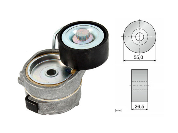 Imagen de Tensor De La Correa Chevrolet Corsa  Citroen C4 Cactus/C3 Aircross/C3  Opel Grandland/Corsa  Peug 301/208/3008/308/308 Sw/2008 Ii/2008/Partner 12-28