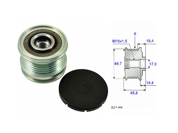 Imagen de Polea Alternador Marcha Libre