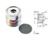 Imagen de Polea Alternador Marcha Libre Audi Q2 Basic/Q3/A3/A1/A4  Seat Leon Sc  Volks Tiguan/Golf/New Beetle 13-25