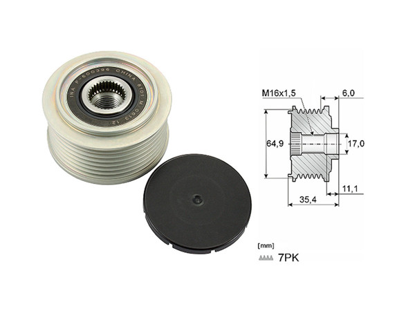 Imagen de Polea Alternador Marcha Libre Nissan D23 - Frontier - Np300 15-25