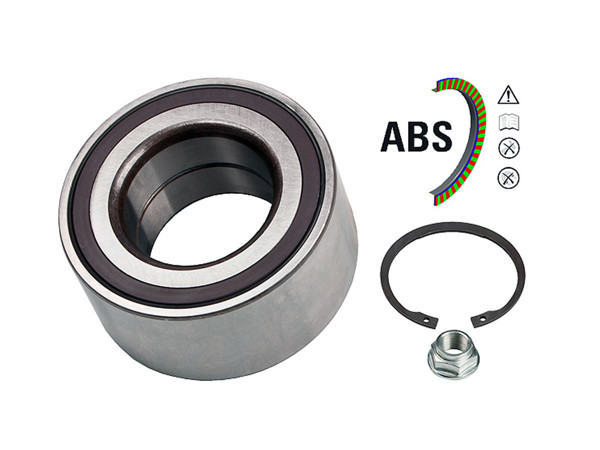 Imagen de Rueda Del  Rod Doble HileraHyundai Coupe  Kia Cerato 96-25 int.Ø39x ext.Ø74x34