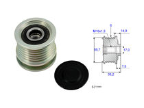 Imagen de Polea Alternador Marcha Libre Mercedes Benz C 250 D (W202)/E 300 D (W210)/C 250 Td (W202)/E 250 D (W210)/E 290 Td (W210) 93-01