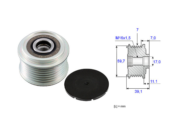 Imagen de Polea Alternador Marcha Libre Nissan D22 03-25