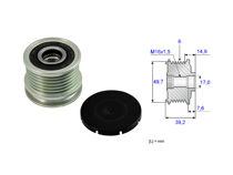 Imagen de Polea Alternador Marcha Libre Mercedes Benz Sprinter 313Cdi 413 Cdi Rueda Sencilla Trasera/C 200 Cdi (W202)/Sprinter 313Cdi 413 Cdi Doble Rueda Trasera/E 200 Cdi (W210)/E 270 Cdi (W210) 94-12