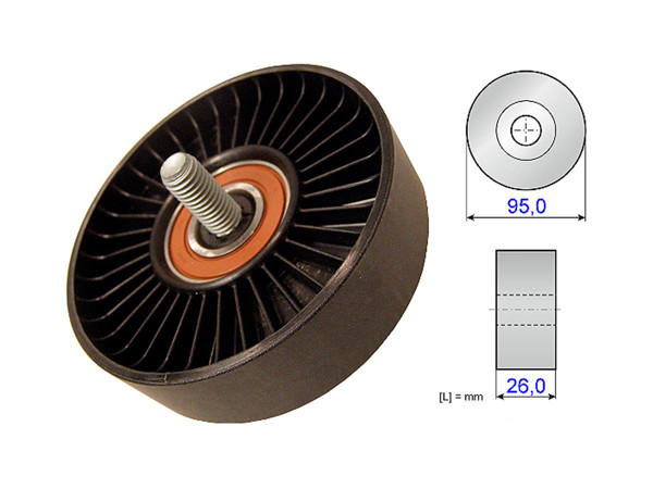 Imagen de Tensor Guia Correa Hyundai Accent/I30/Creta/Tucson/Elantra/Hb20 Hb20S/Veloster/I20  Kia Rio/Soul/Cerato 08-25