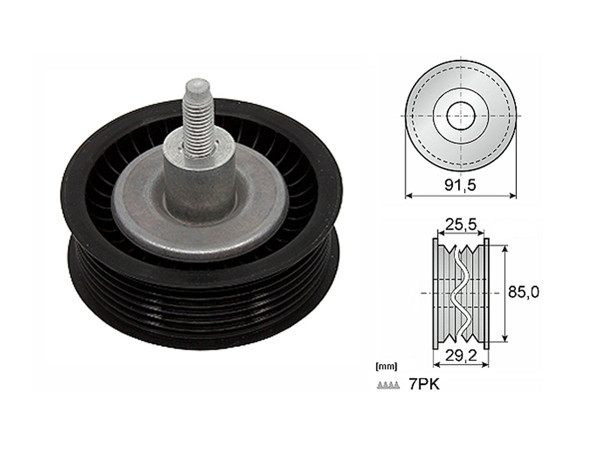 Imagen de Tensor Guia Correa Ford Ranger 4X2/Ranger 4X4  Mazda Bt50/Bt50 4X4 12-25