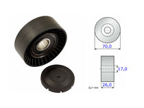 Imagen de Tensor Guia Correa de Accesorios Peugeot 206/306/406-Bmw 318/320/530D/X3/X5-Toyota Corolla Chev/Prisma-Ford Escort/Ecosport/Fiesta/F150/Focus/Ranger4x4/4x2