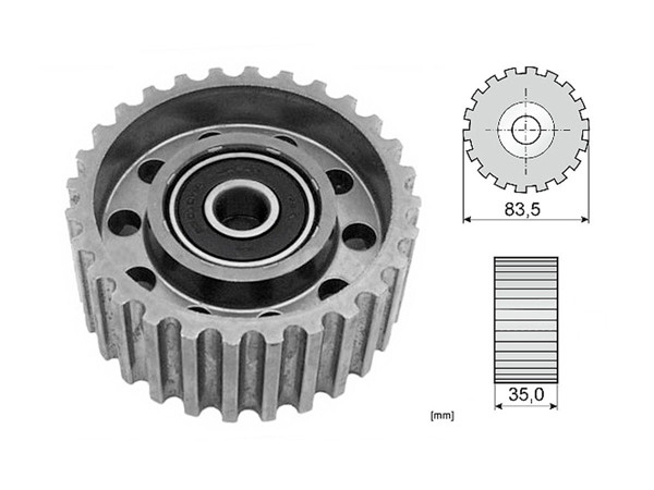 Imagen de Tensor Guia Correa Dist. Toyota Hilux/Hiace Diesel 89-04