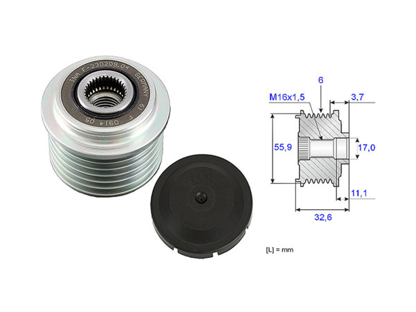 Imagen de Polea Alternador Marcha Libre