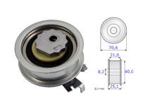 Imagen de Tensor Correa Distr Audi Q2 Basic/Q3/A1/A4/A3  Seat Leon Sc/Arona/Ibiza V  Volks Nivus/Suran/Tiguan/New Beetle/Golf/Up/Saveiro Cross/T-Cross/Virtus/Polo/Cross Fox/Fox 10-25