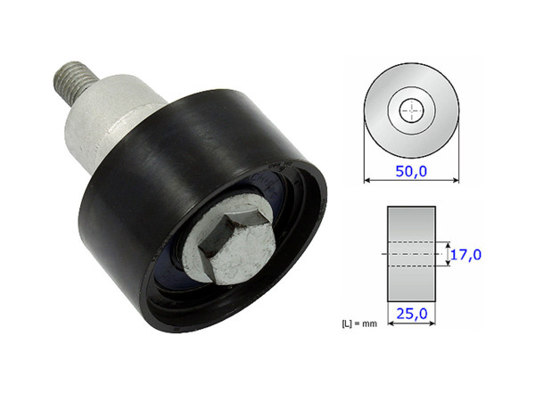 Imagen de Tensor Guia Correa Dist. Audi Q3/A1/A3/A4/Q2 Basic  Seat Leon Sc/Ibiza V/Arona  Volks Cross Fox/New Beetle/T-Cross/Tiguan/Up/Golf/Virtus/Suran/Fox/Nivus/Polo/Saveiro Cross 10-25