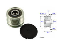 Imagen de Polea Alternador Marcha Libre Nissan Sentra B17/Sentra B16 07-25