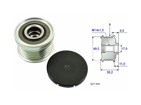 Imagen de Polea Alternador Marcha Libre