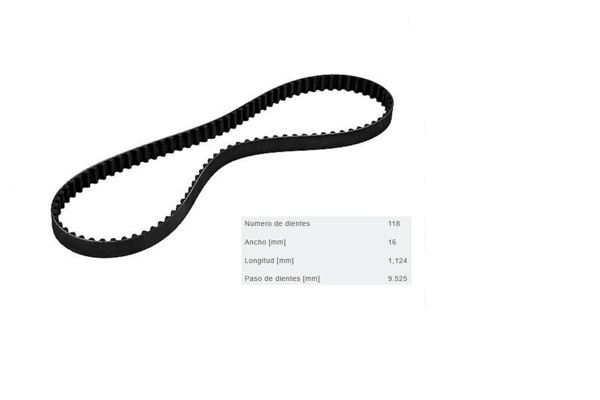Imagen de CT1228 Correa de Distribucion Continental 118X16 Peugeot/Citroen/Opel/Chevrolet