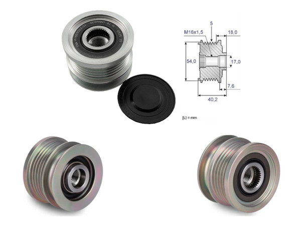 Imagen de Polea Alternador Marcha Libre Alt Chevrolet Cruze I Lt - Ltz 08-16
