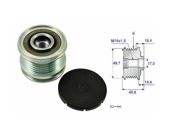 Imagen de Polea Alternador Marcha Libre