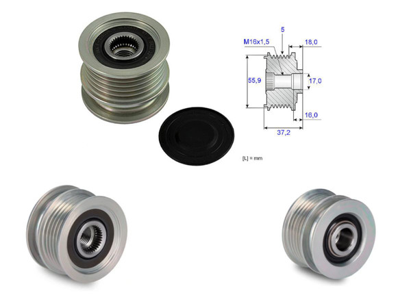 Imagen de Polea Alternador Marcha Libre Alt Volks Vento 07-10