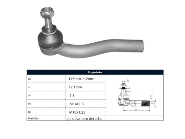 Imagen de Puntero Fiat Palio/Strada 03-25 Der