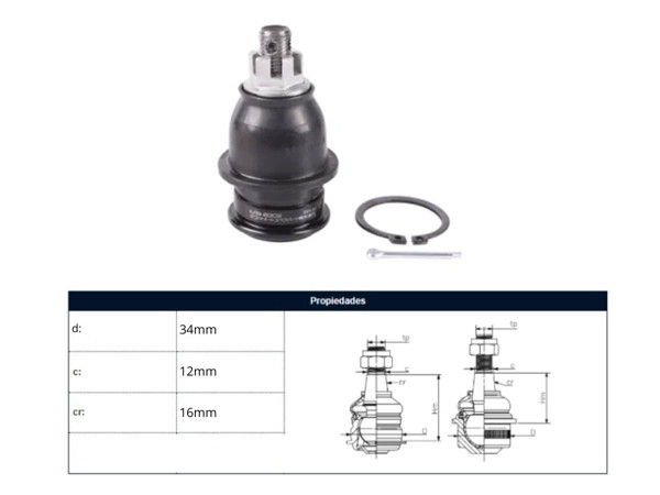 Imagen de Rotula Honda Fit 04-13 Der/Izq