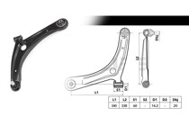 Imagen de Parilla De Suspension Del Fiat Toro, Jeep Compass 4X2 12-25 Izq