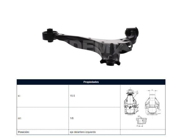 Imagen de Parilla De Suspension Delantera Honda Civic 01-05 Izq