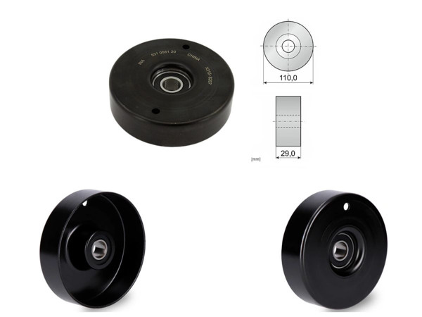 Imagen de Polea Del  Tensor De La Correa Mercedes Benz Ml 230 (W163)/C 180 (W202)/C 230 (W202)  Ssangyong Actyon Sport 4X4 93-25