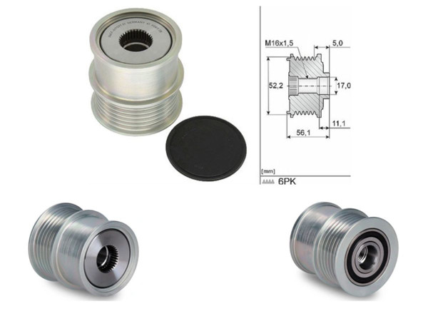 Imagen de Polea Alternador Marcha Libre Volks Saveiro Cross 15-25