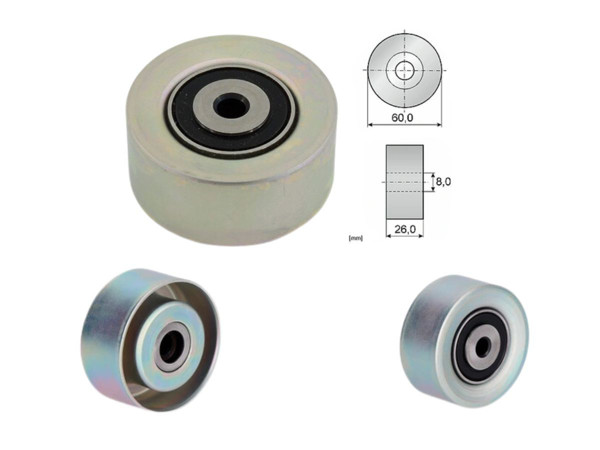 Imagen de Polea Del  Tensor De La Correa Citroen Berlingo/Xm/C3/Jumpy  Peug 307/306/206 89-25