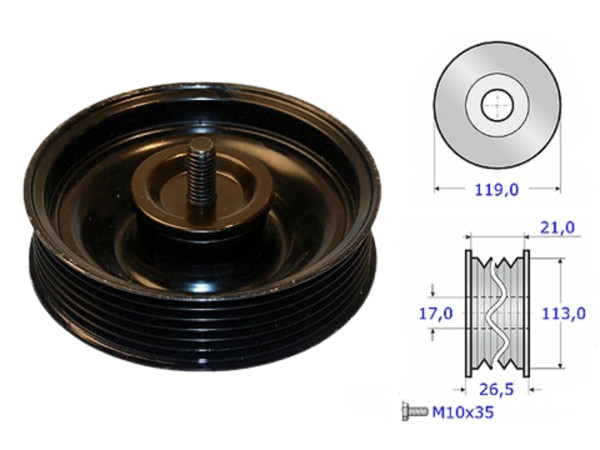 Imagen de Tensor Guia Correa Hyundai Tucson, Kia Carens/Sportage 04-25