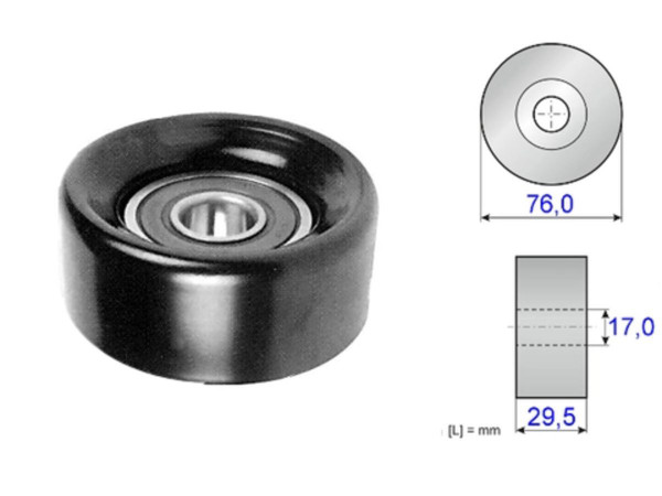 Imagen de Tensor Guia Correa Honda Pilot/Ridheline 09-15