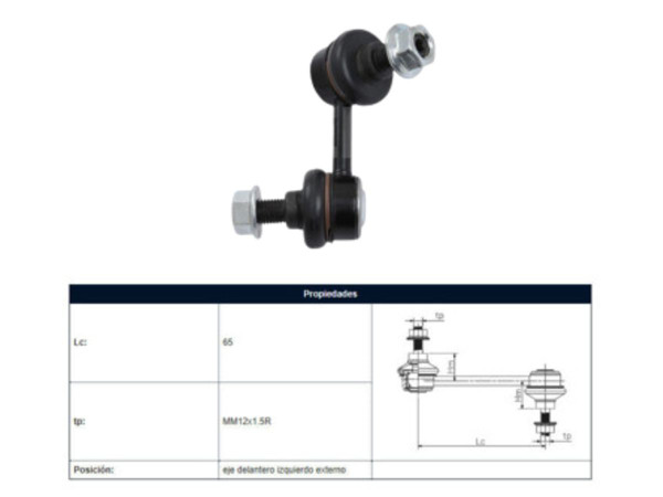 Imagen de Bieleta Mitsubishi L200 07-14 Izq