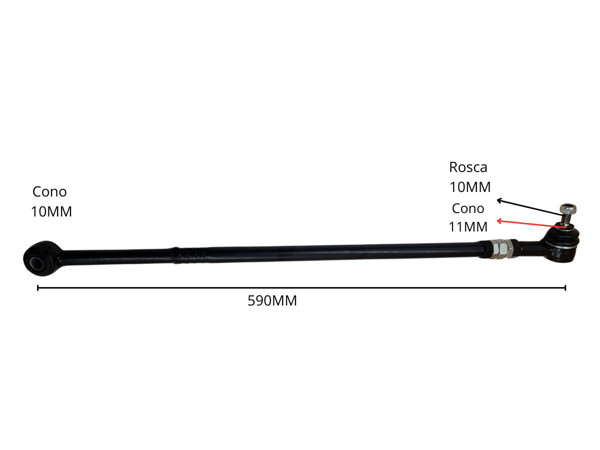 Imagen de Barra De Direccion Volks Amazon Senda/Parati/Saveiro/Gol Ii/Gol I 80-99 Izq